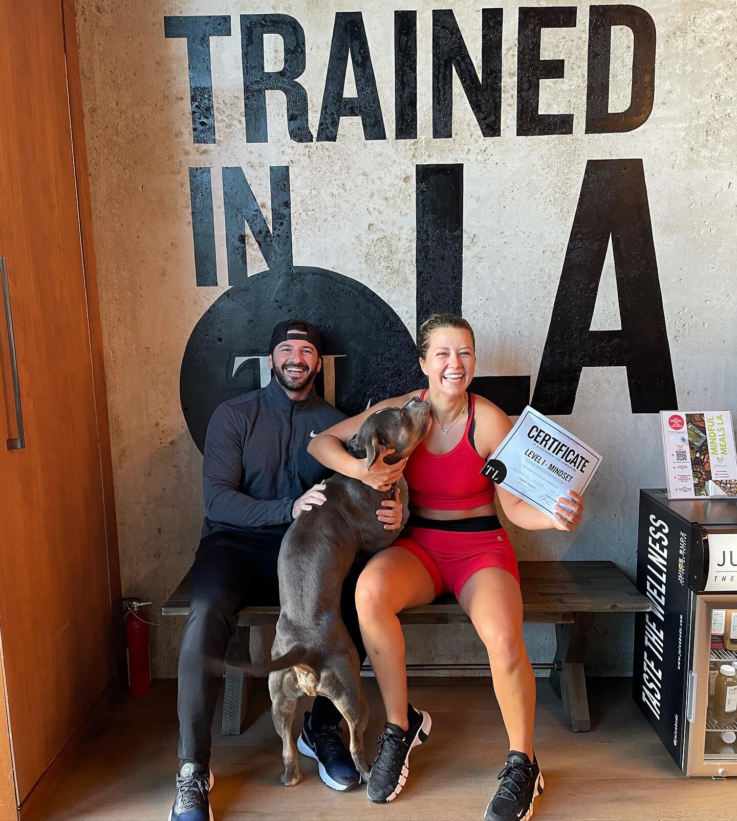It&rsquo;s a Paw-ty.  A huge  to @meredithficery who has been putting in the work and graduated her Mindset training program with flying colors!  
&hellip;
Meredith does amazing work in being a foster mom to many dogs including Spartan in t